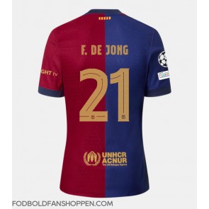 Barcelona Frenkie de Jong #21 Hjemmebanetrøje 2024-25 Kortærmet